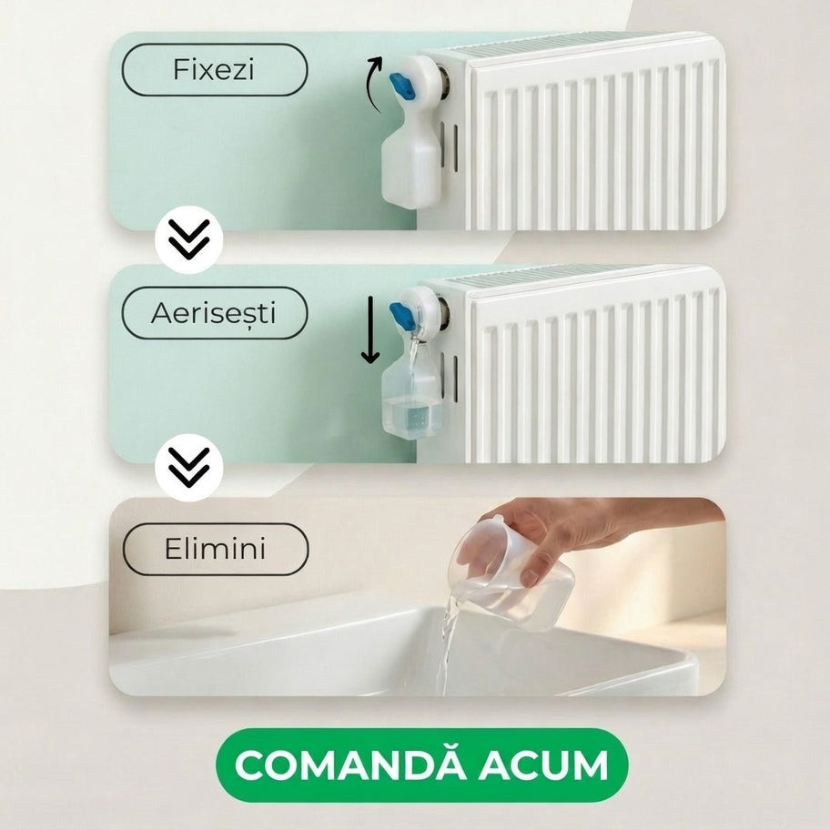 Dispozitiv Aerisire Calorifer cu Recipient 120ml