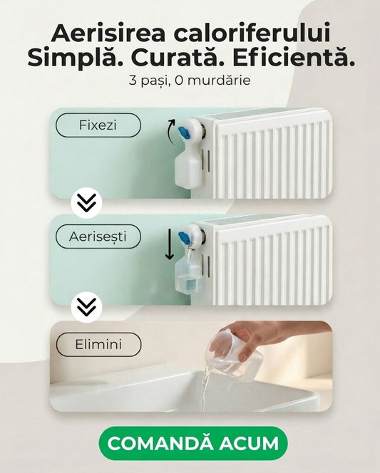 Dispozitiv Aerisire Calorifer cu Recipient 120ml