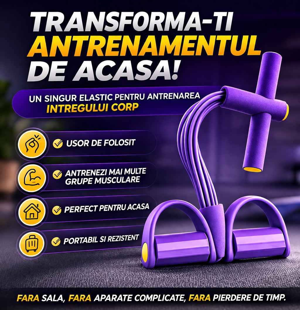Coardă fitness FitFlex™ pentru slăbit și tonifiere rapidă