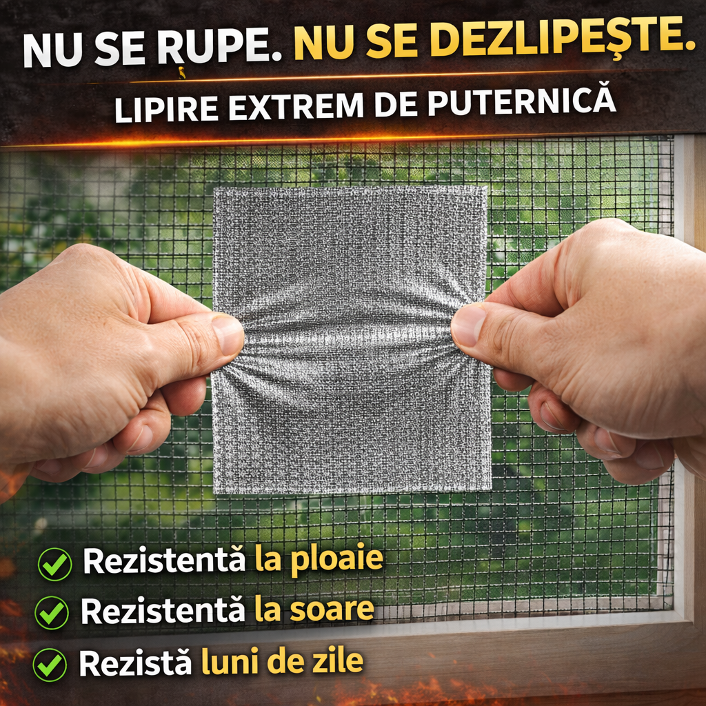 Bandă Reparare Plasă Anti-Insecte de 2 metri