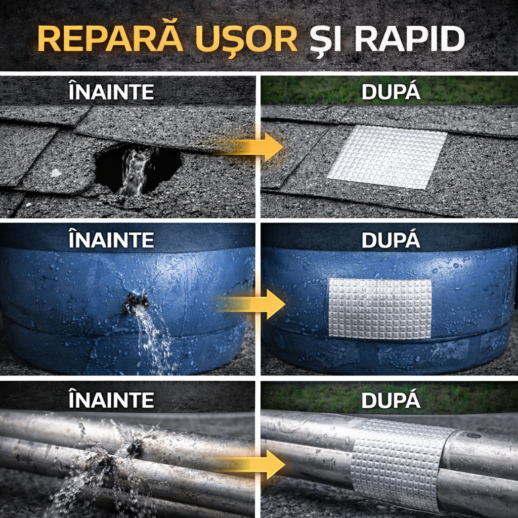 TapaFix Pro™ Bandă Impermeabilă 5 metri, lăţime 5cm — 50% REDUCERE