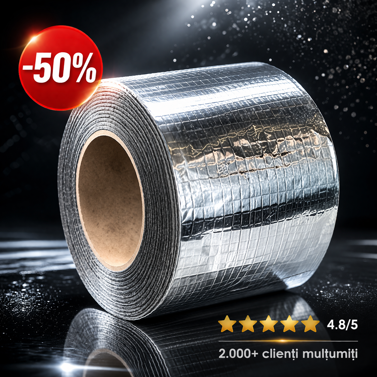 TapaFix Pro™ Bandă Impermeabilă 5 metri, lăţime 5cm — 50% REDUCERE