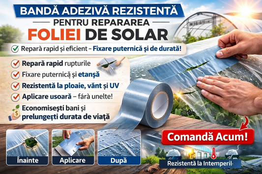Repară Rapid Folia Solarului – Fixare Puternică și Rezistență la Intemperii